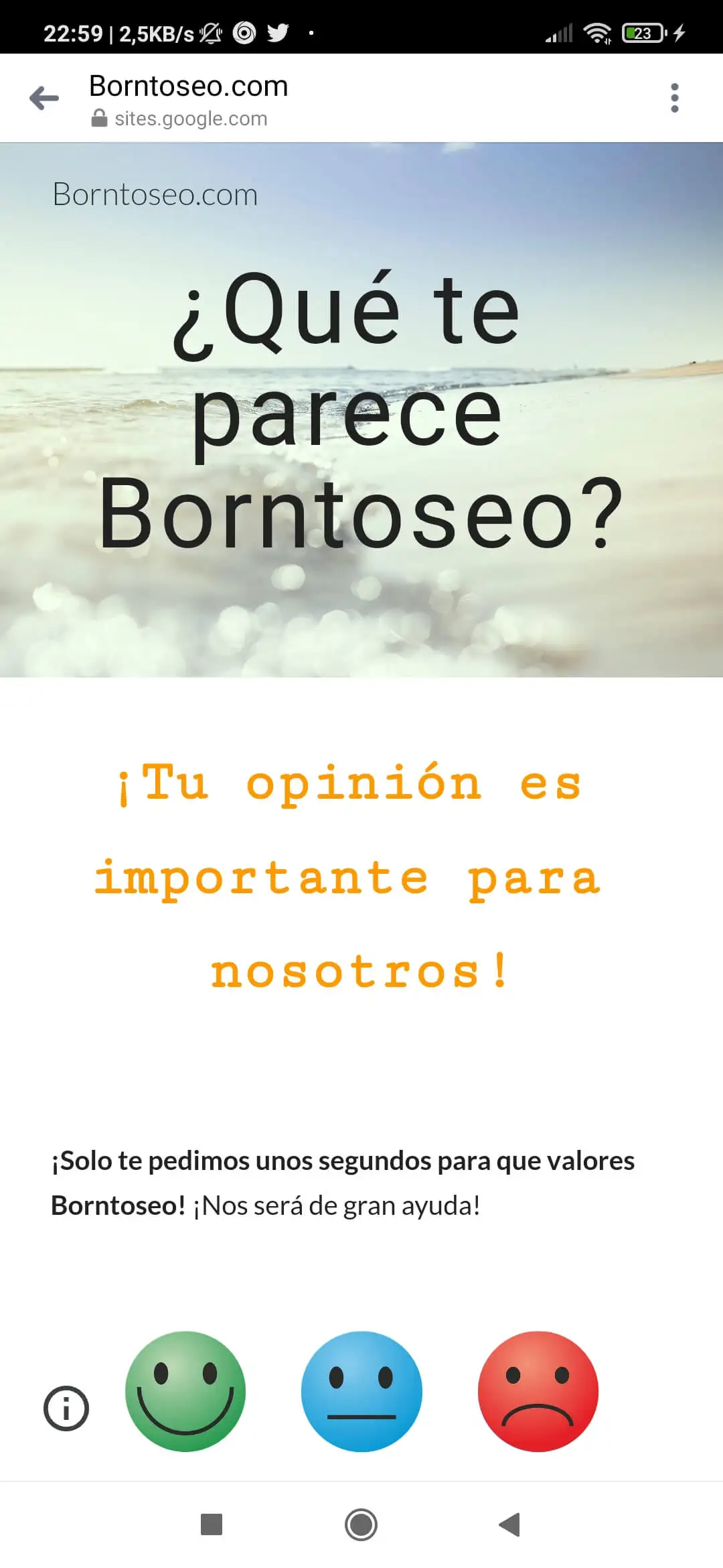 Truco para conseguir reseñas positivas