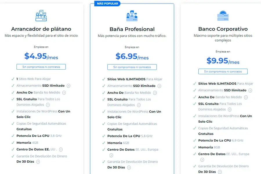 Banahosting Planes