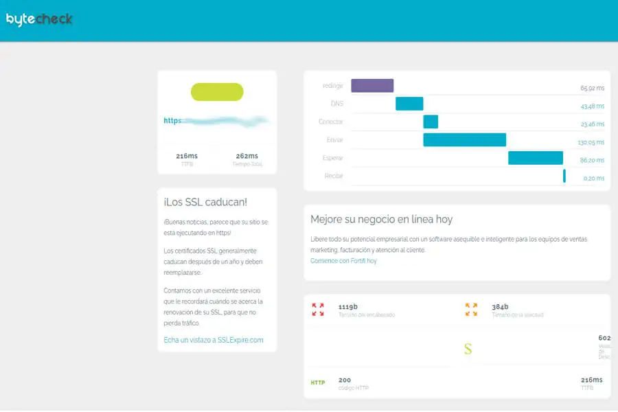 Velocidad carga Banahosting