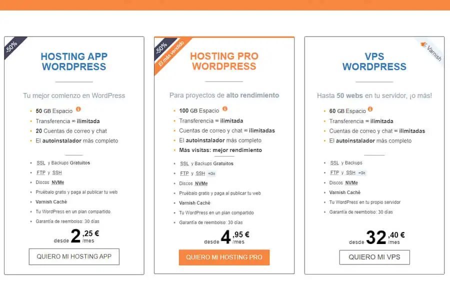 Hosting barato WordPress