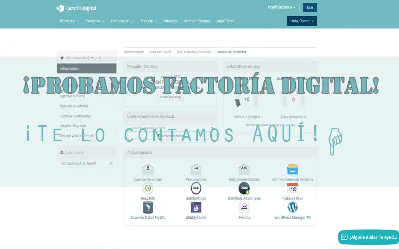 Opiniones Hosting Factoria Digital