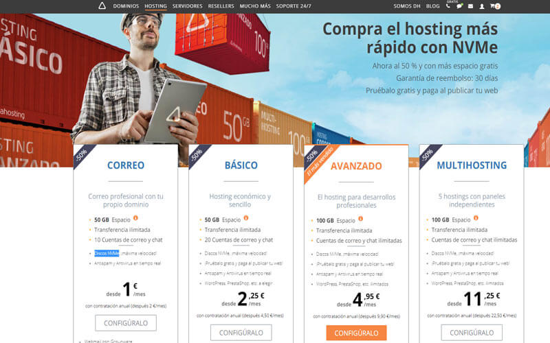 Mejores hosting de españa