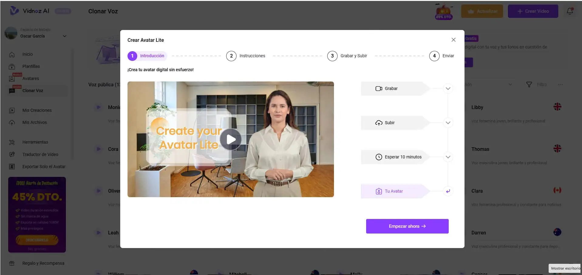 Crear tu propio avatar para vídeos generados con inteligencia artificial Crear tu propio avatar para vídeos generados con inteligencia artificial