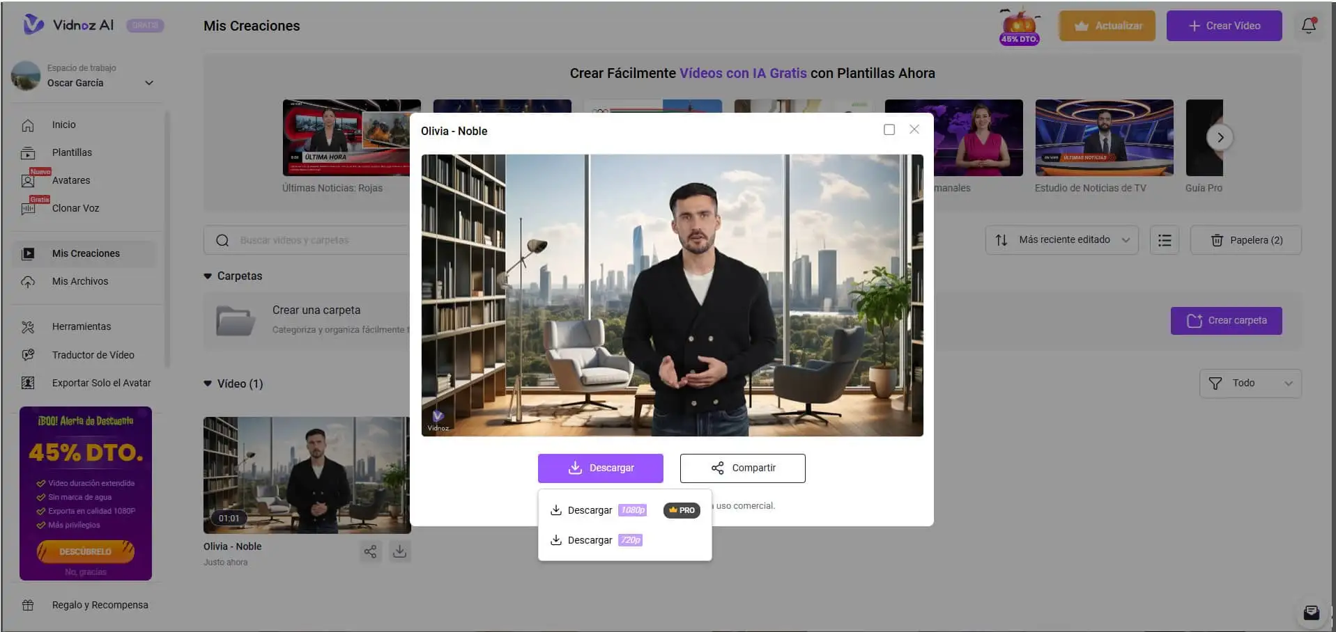 Grabar vídeo gratis con IA Grabar vídeo gratis con IA