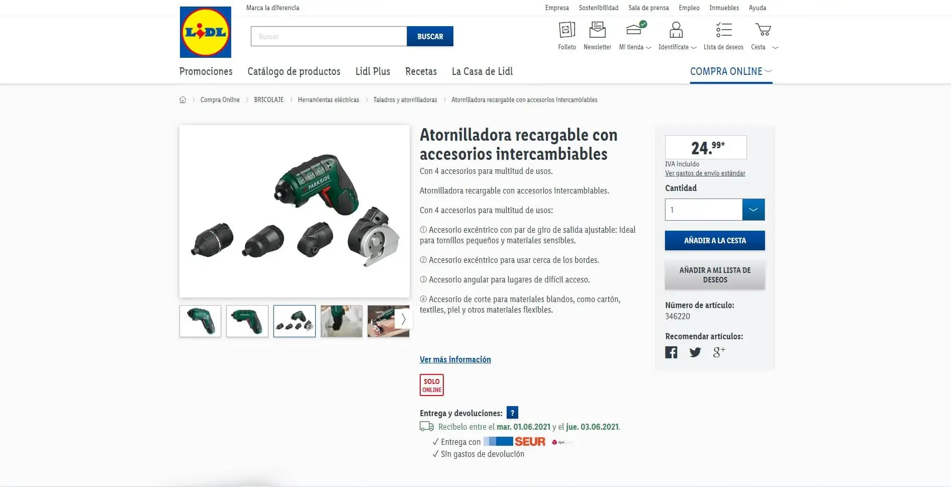 Plataforma de afiliación Lidl