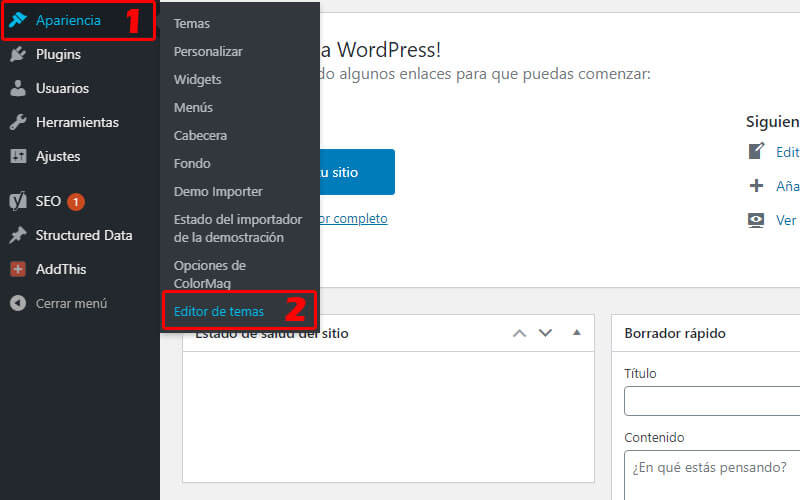 5 sencillos pasos para Añadir analytics en Wordpress