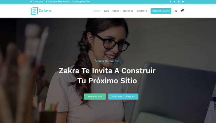 Mejores plantillas WordPress Zakra