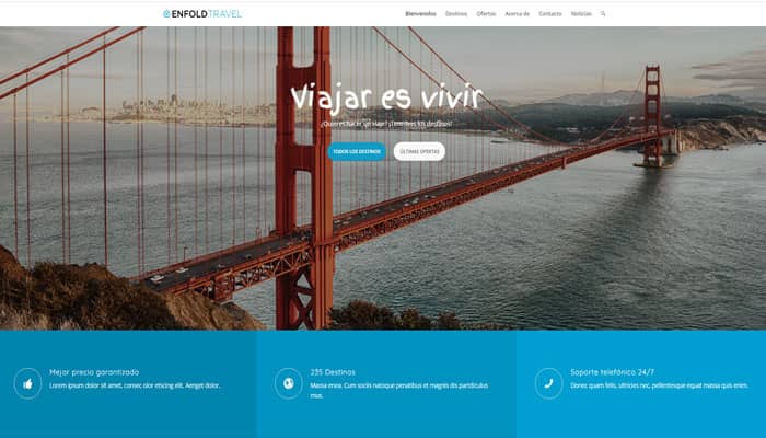 Plantillas WordPress recomendadas Enfold
