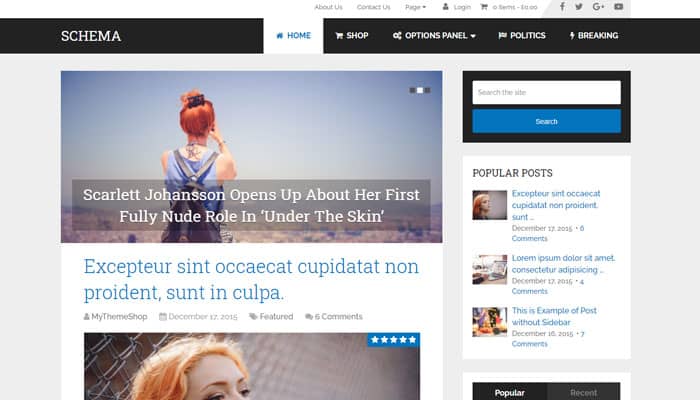 Mejores plantillas WordPress Schema