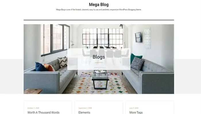 Mejores Plantillas gratuitas WordPress Mega Blog
